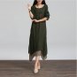 Sleeve Casual Loose Boho Long Dresses Vestidos Plus Size S-5XL