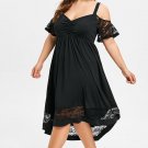 V-neck Dress Summer Clothing Plus Size Elegant Mid-Calf Dress