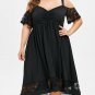 V-neck Dress Summer Clothing Plus Size Elegant Mid-Calf Dress