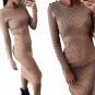 Long Sleeve Package Hip Party Dresses Robe
