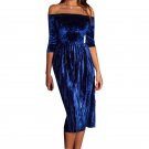 Elegant Party Dresses Slash Neck Sexy Dress Plus Size