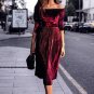 Elegant Party Dresses Slash Neck Sexy Dress Plus Size