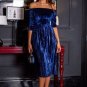 Elegant Party Dresses Slash Neck Sexy Dress Plus Size