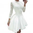 Dresses Solid Sweet Girls Dress White Fashion