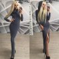 Zipper Dresses Solid Bodycon Vintage Dress Dress
