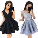 Dress V Neck Kawaii Ruffles Mini Dresses Dress
