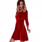 Solid Party Dresses Warm Sexy  Mujer Femininos Dress