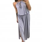 Maxi Long Dress High Split Sundress Plus Size Femme