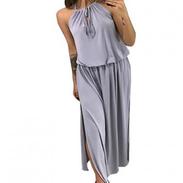 Maxi Long Dress High Split Sundress Plus Size Femme
