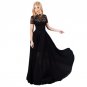 Long Casual Elegant Short Sleeve Dress S M L XL XXL
