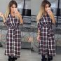 Midi Dress Autumn Winter Lady Maxi Long Dress