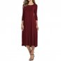 Vestidos O-Neck Work Wear Dress Plus Size