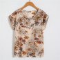Summer Butterfly Sleeve Polka Dot Blouses Fashion O-Neck Women Chiffon Blouse White Black Color shir