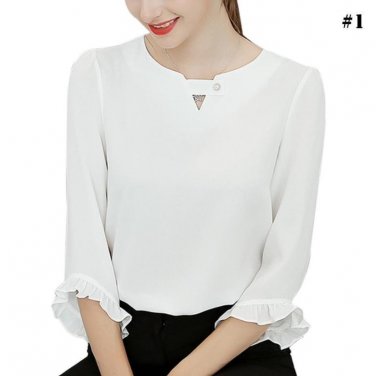 Wild Thin Large Size Casual Trend Pure Slim Shirt