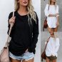 Plus Size Women\'s Long Sleeve Chic Blouse Fashion Blouse Top T-shirt