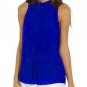 Women Chiffon Back Hollow Blouses Fashion 2018 New Beach Summer Sleeveless Tops Elegant Pleated Blus