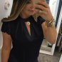 5XL! Plus Size Casual Chiffon Blouse Fashion Women Hot Summer Lace Tops blusas Office Tunic Basic st