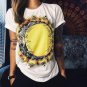 2018 Summer Fashion Blouses Tops short Sleeve O-neck Casual Women Blouse Shirt Plus Size Harajuku Bl