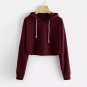 Womens Long Sleeve Hoodie Sweatshirt Hooded Pullover Tops Blouse