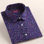 Dioufond Red Polka Dot Women Shirts Formal Work Ladies Blouses Cotton Long Sleeve Vintage Shirt Plus