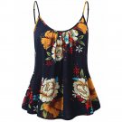 Sexy Women\'s Sleeveless Summer Floral Print Spaghetti Strappy Tank Tops