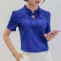 Casual Elegant OL Chiffon Blouse Short Sleeve Work Wear Blusas Tops