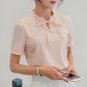 Casual Elegant OL Chiffon Blouse Short Sleeve Work Wear Blusas Tops