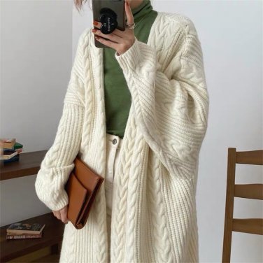 Casual Sweater Plus Size Poncho Cardigan Bat Sleeve Wrap Coats Women Basic Coats Tops Loose Sweater