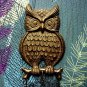 Lovely Vintage Owl Hook Hanger or Key Holder