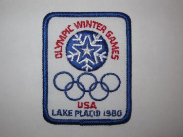 1980 Lake Placid U.S.A. Olympics Cloth Patch