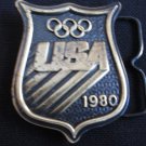 1980 U.S.A. Olympics Brass Belt Buckle 1980 U.S.A. Olympics Brass Belt Buckle