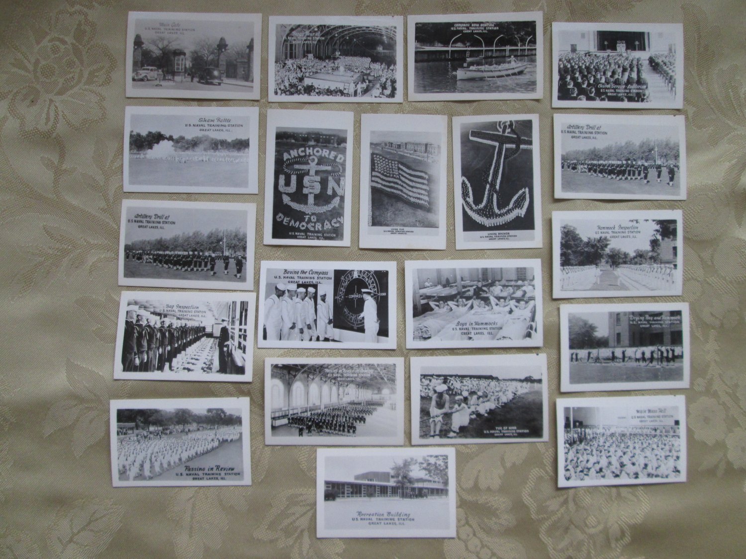 Grogan Photo Company Vintage Photos of U.S. Naval Training Station