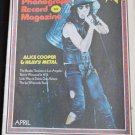 Phonograph Record Magazine, April 1973-Alice Cooper & Heavy Metal (Vintage)