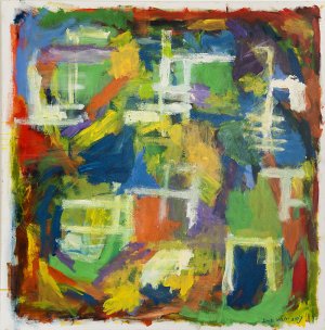Modern Wall Art Decor Abstract Painting by artist on Canvas "BY THE WAY" buyart