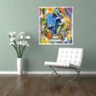 Modern Wall Art Deco, Abstract Acrylic Painting, by artist on Canvas, MIRRORS