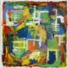 Modern Wall Art Deco, Abstract Acrylic Painting, by artist on Canvas,BY THE WAY