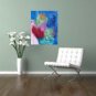 Modern Wall Art ,Abstract Acrylic Painting, by artist,on Canvas,REFLECTION