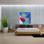 Modern Wall Art ,Abstract Acrylic Painting, by artist,on Canvas,REFLECTION