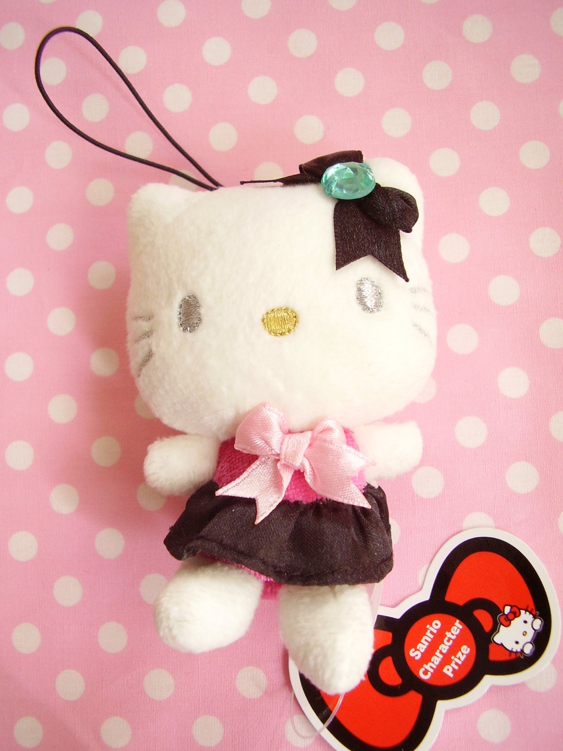 Sanrio X Eikoh Hello Kitty Mini Plush Doll Strap Nwt 2 