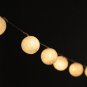 20 x White color cotton ball Bali lantern string light patio outdoor decorate deco room wedding