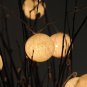 20 x White color cotton ball Bali lantern string light patio outdoor decorate deco room wedding