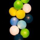 20 x mix color shaded handmade cotton ball lantern string light patio