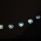 20 x Blue color cotton ball love lantern string light patio outdoor