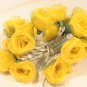 20 yellow Romantic handmade real leaf Rose flower leaf string light