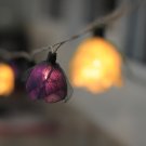 20 white purple Romantic handmade real leaf Rose flower leaf string light