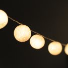 20 x white color ball string light cotton ball home decoration white ball cotton