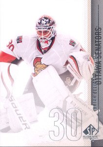 2010-11 UD SP Authentic # 137 - Brian Elliott - Ottawa Senators