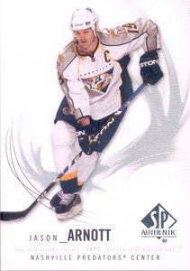 2009-10 UD SP Authentic # 80 - Jason Arnott - Nashville Predators