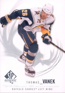 2009-10 UD SP Authentic # 76 - Thomas Vanek - Buffalo Sabres