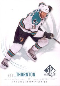 2009-10 UD SP Authentic # 7 - Joe Thornton - San Jose Sharks